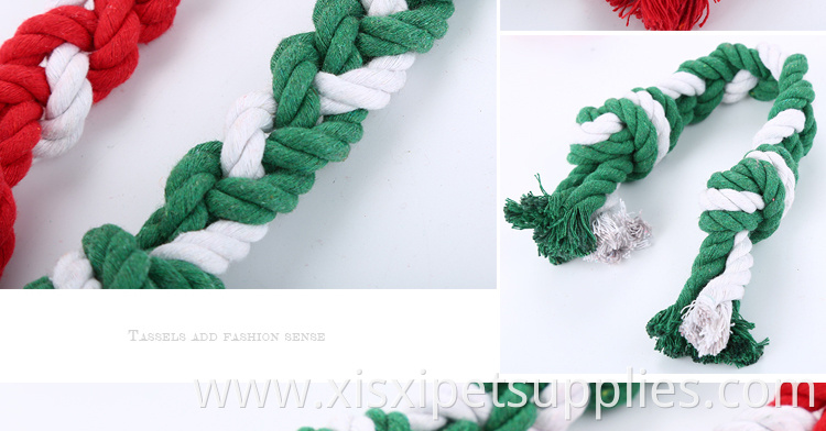 Christmas Dog Toy 2019 New Arrive Handmade Weave Rope Dog Toy bone